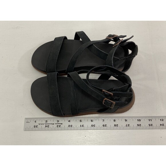 Chaco Rose Sandals Women’s 5 Black Suede Strappy Gladiator Casual Summer - Picture 8 of 10